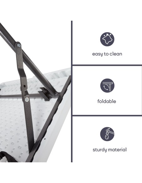 FOLD-IN-HALF TABLE - 180 x 70 x 74 cm