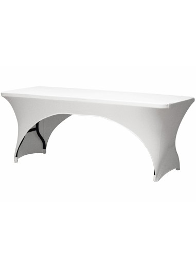 Rectangular table cover - arched - white