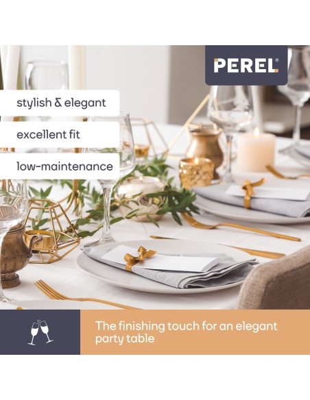 Rectangular table cover - arched - white