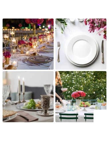 Rectangular table cover - stretch - white