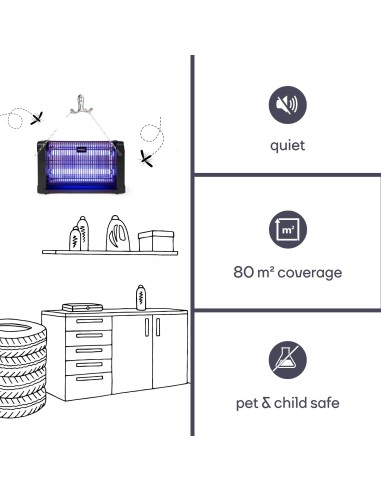 Insect killer 360° - 2 x 10 W