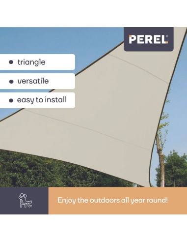 VOILE SOLAIRE - TRIANGLE - 3.6 x 3.6 x 3.6 m -...