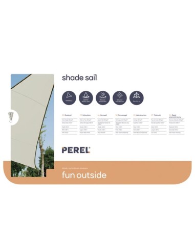 VOILE SOLAIRE - TRIANGLE - 3.6 x 3.6 x 3.6 m -...