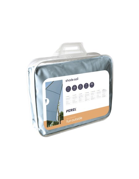 SONNENSEGEL - DREIECKIG - 3.6 x 3.6 x 3.6 m - FARBE: HELLGRAU