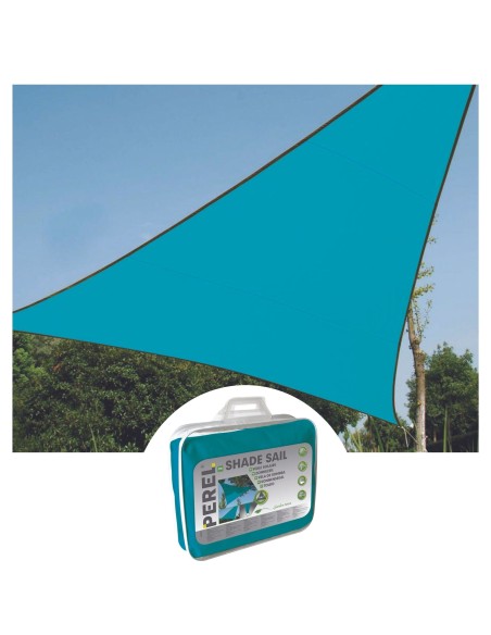 ZONNEZEIL - DRIEHOEK - 3.6 x 3.6 x 3.6 m - KLEUR: HEMELSBLAUW