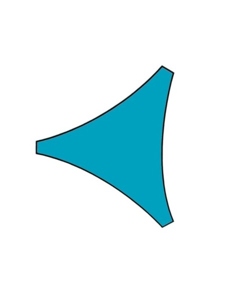 SONNENSEGEL - DREIECKIG - 3.6 x 3.6 x 3.6 m - FARBE: HIMMELBLAU