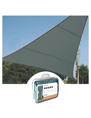 SHADE SAIL - TRIANGLE - 3.6 x 3.6 x 3.6 m - COLOUR: GREEN GREY