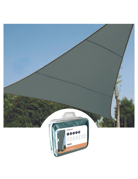 ZONNEZEIL - DRIEHOEK - 3.6 x 3.6 x 3.6 m - KLEUR: GROENGRIJS