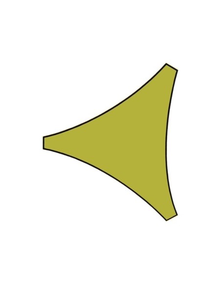VOILE SOLAIRE - TRIANGLE - 3.6 x 3.6 x 3.6 m - COULEUR: VERT LIME