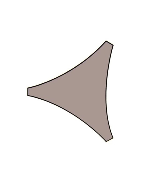 ZONNEZEIL - DRIEHOEK - 3.6 x 3.6 x 3.6 m - KLEUR: TAUPE