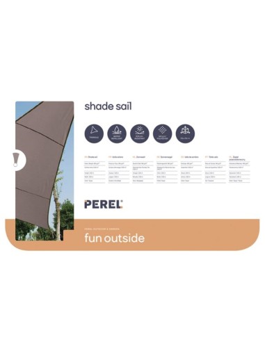 SHADE SAIL - TRIANGLE - 3.6 x 3.6 x 3.6 m -...