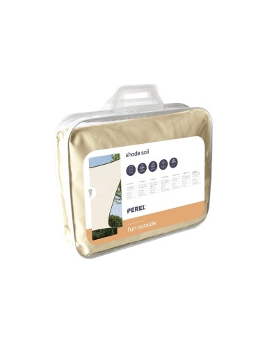 ZONNEZEIL - VIERKANT - 3.6 x 3.6 m - KLEUR: CRÈME