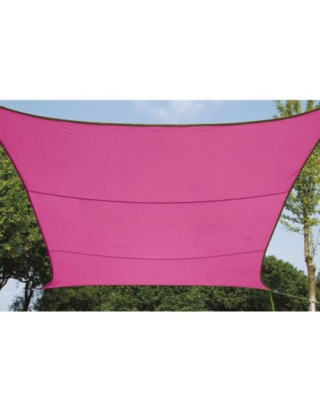VOILE SOLAIRE - CARRÉ - 3.6 x 3.6 m - COULEUR: FUCHSIA