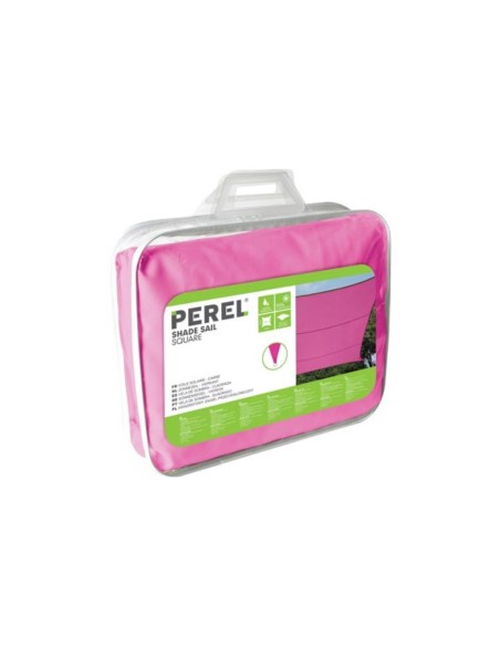 VOILE SOLAIRE - CARRÉ - 3.6 x 3.6 m - COULEUR: FUCHSIA