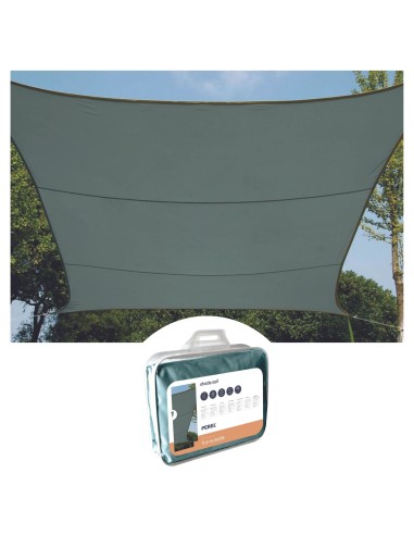 SHADE SAIL - SQUARE - 3.6 x 3.6 m - COLOUR: GREEN GREY