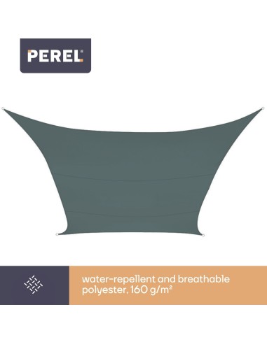 ZONNEZEIL - VIERKANT - 3.6 x 3.6 m - KLEUR:...