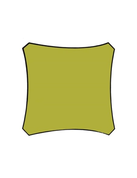 SHADE SAIL - SQUARE - 3.6 x 3.6 m - COLOUR: LIME GREEN