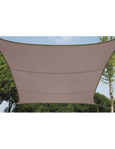 ZONNEZEIL - VIERKANT - 3.6 x 3.6 m - KLEUR: TAUPE