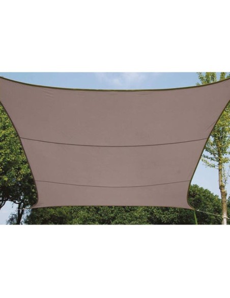 ZONNEZEIL - VIERKANT - 3.6 x 3.6 m - KLEUR: TAUPE