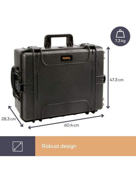 HARDE TROLLEY KOFFER - 604 x 473 x 283 mm - MET PLUKSCHUIM