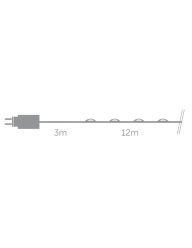 Microlight LED - 12 m - 120 witte lampen -...