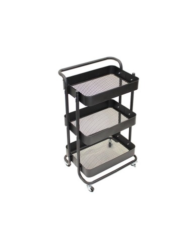 Kitchen trolley - Metal - Black - 46 x 35 x 76,5 cm