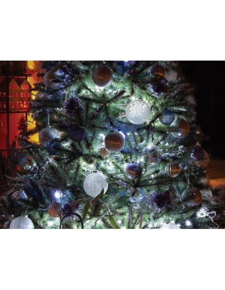 Novalight LED - 12 m - 80 lampes blanches - fil vert