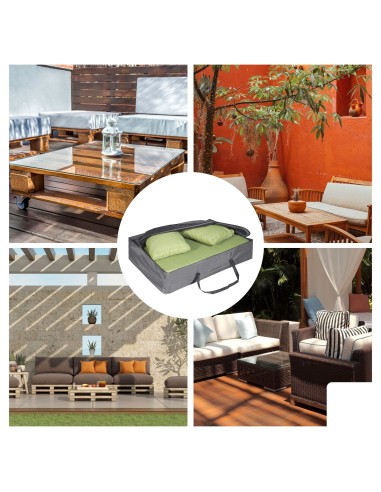 Outdoor cover bag for pallet cushions