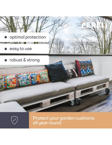 Outdoor cover bag for pallet cushions