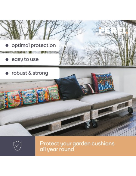 Outdoor cover bag for pallet cushions