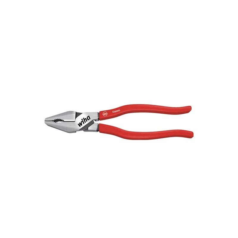 Wiha High-leverage combination pliers Classic with DynamicJoint® and OptiGrip with extra long cutting edge (26712) 200 mm