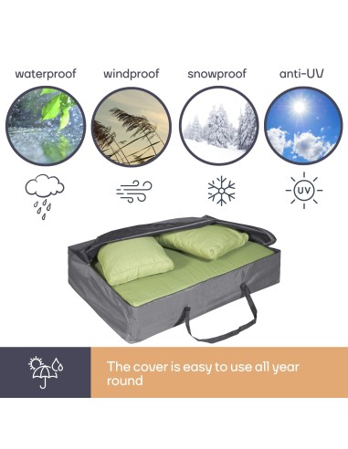 Outdoor cover bag for pallet cushions