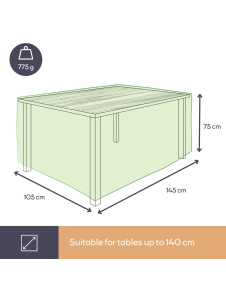 Housse d'extérieur pour table max. 140 cm
