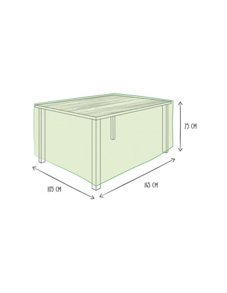 Outdoor cover for table up to 140 cm
