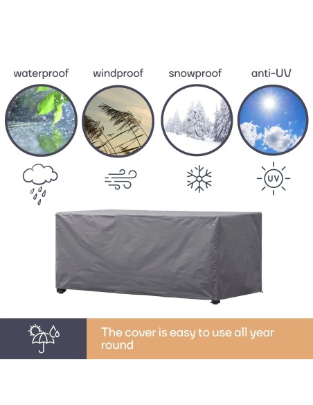 Outdoor cover for table up to 180 cm