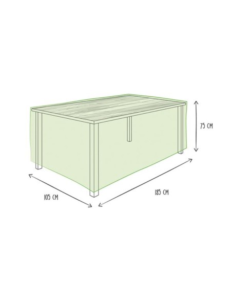 Schutzhülle für Gartentisch - max. 180 cm