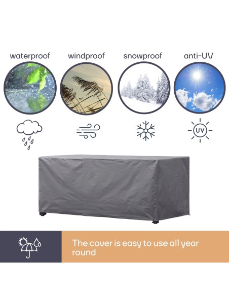 Outdoor cover for table up to 220 cm