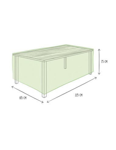 Buitenhoes voor tafel tot 220 cm