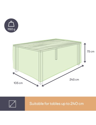 Housse d'extérieur pour table - max. 240 cm