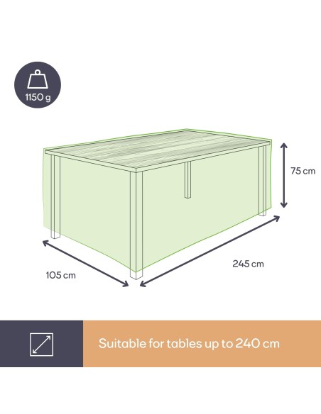 Housse d'extérieur pour table - max. 240 cm