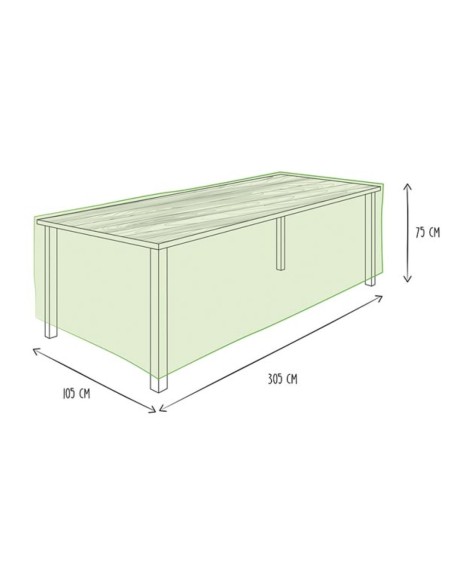 Schutzhülle für Gartentisch - max. 300 cm