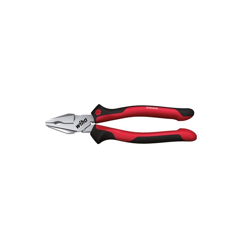 Wiha High-leverage combination pliers Professional with DynamicJoint® and OptiGrip with extra long cutting edge (26716) 225 mm