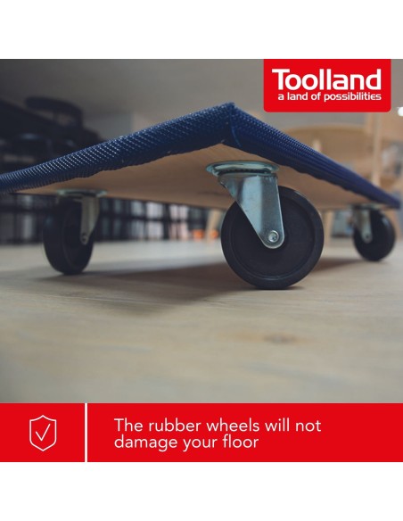 TRANSPORT-ROLLER - RECHTECKIG - 650 x 400 mm - MAX. TRAGKRAFT 400 kg