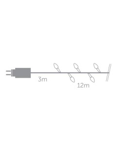 Strawberry Light LED - 12 m - 120 white lamps - green... 2