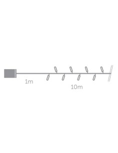 Smart Light LED - 10 m - 100 warm white lamps - green... 2