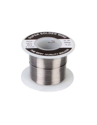 SOLDER Sn 60% Pb 40% - 0.6 mm 100 g