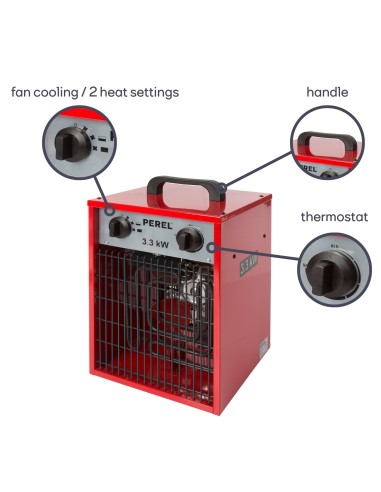 FAN HEATER - 3300 W - IP24