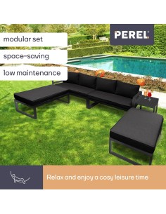 Loungeset - Alles-in-één - Zwart + Antraciet 2