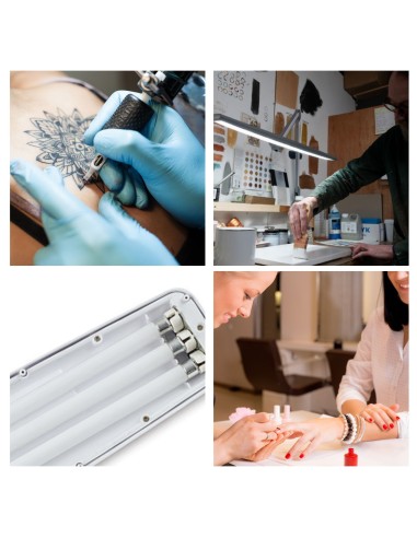 VTLAMP6 :  LAMPE DE BUREAU - 3 x 14 W - BLANC...