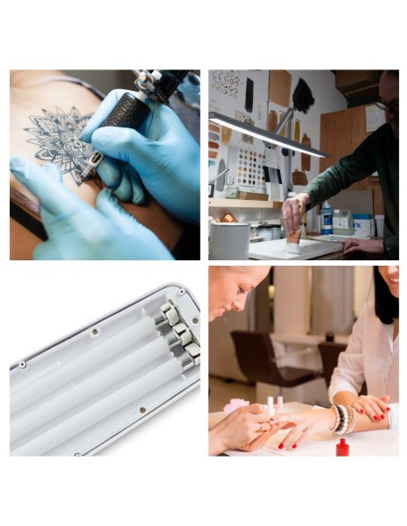 VTLAMP6 :  LAMPE DE BUREAU - 3 x 14 W - BLANC  VELLEMAN